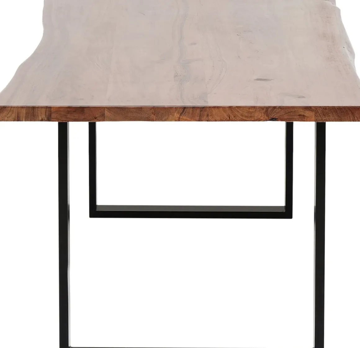 Matbord Harmony - Massivt Mörkt Trä/Svart, 180x90cm - KARE Design