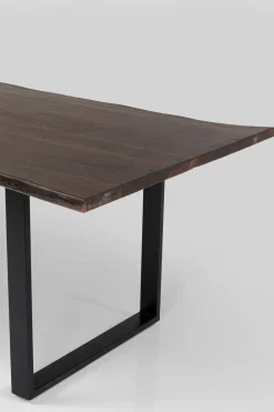 Matbord Harmony - Massivt Mörkt Trä/Svart, 160x80cm - KARE Design