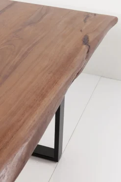 Matbord Harmony - Massivt Mörkt Trä/Svart, 160x80cm - KARE Design