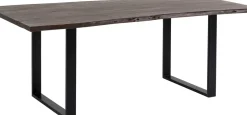 Matbord Harmony - Massivt Mörkt Trä/Svart, 160x80cm - KARE Design