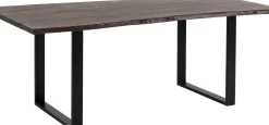Matbord Harmony - Massivt Mörkt Trä/Svart, 160x80cm - KARE Design