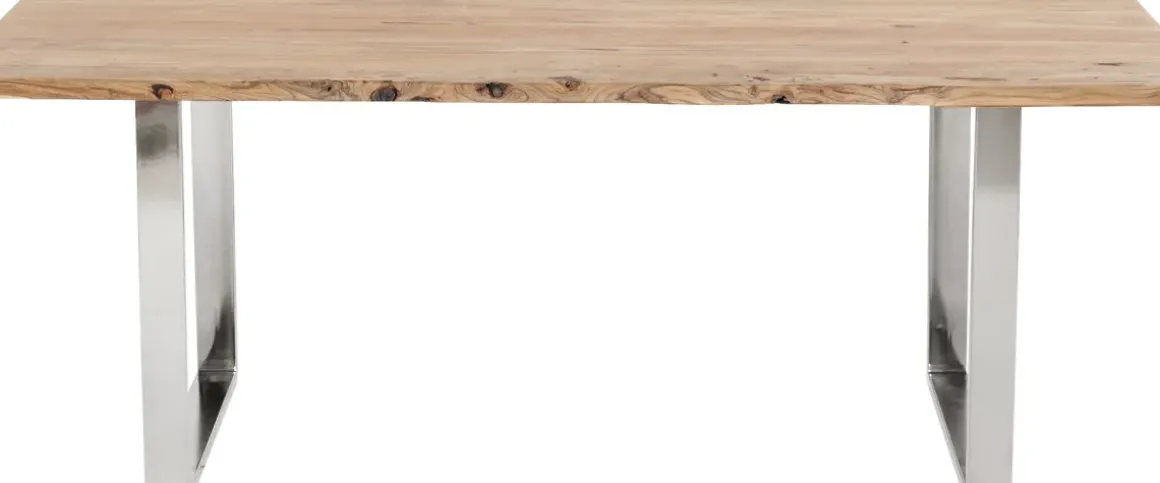 Matbord Harmony - Massivt Trä/Krom, 200x100cm - KARE Design