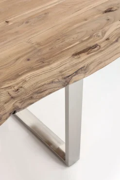 Matbord Harmony - Massivt Trä/Krom, 200x100cm - KARE Design