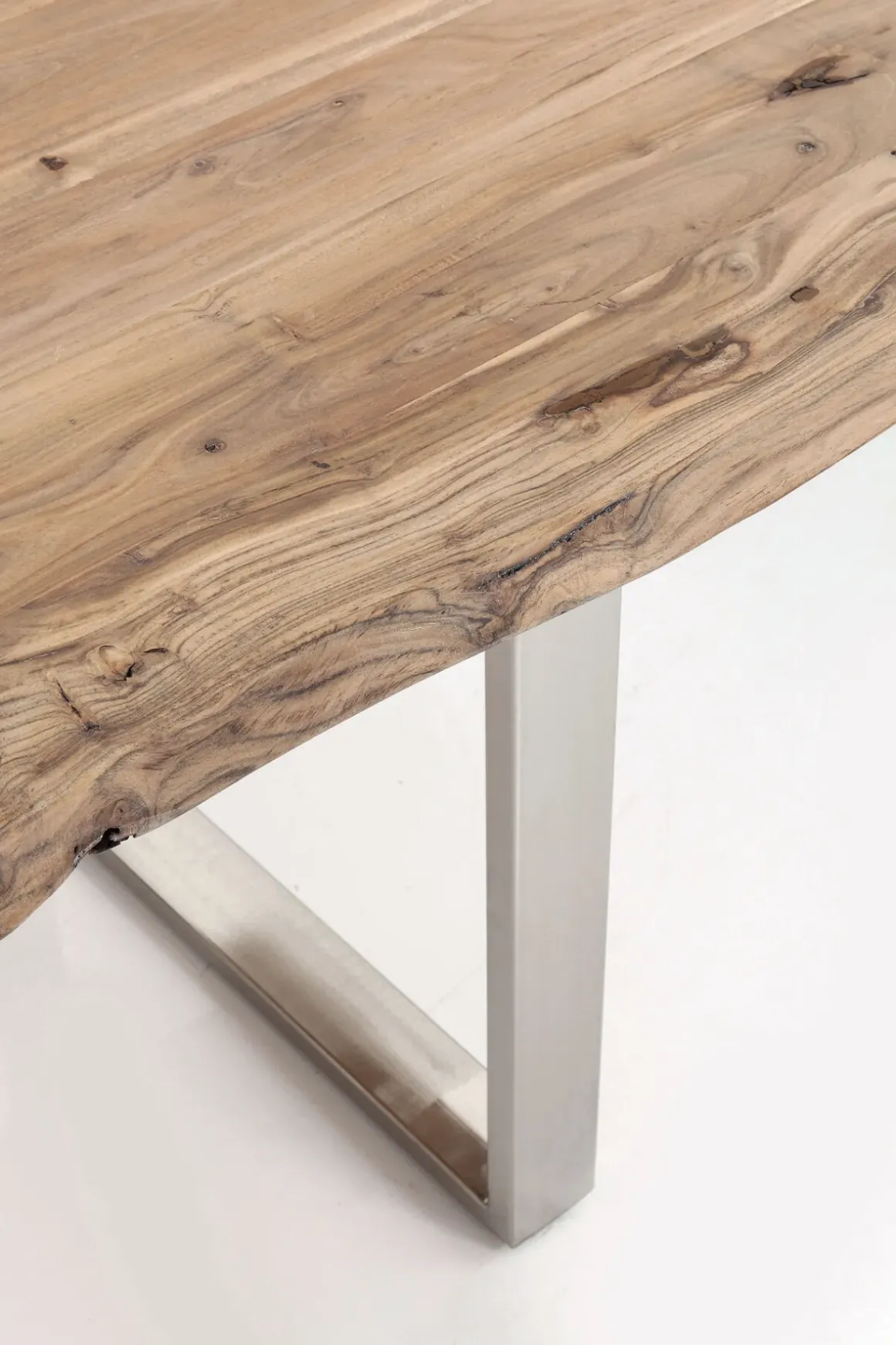 Matbord Harmony - Massivt Trä/Krom, 200x100cm - KARE Design