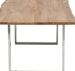Matbord Harmony - Massivt Trä/Krom, 200x100cm - KARE Design
