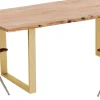 Matbord Harmony - Massivt Trä/Mässing, 180x90cm - KARE Design