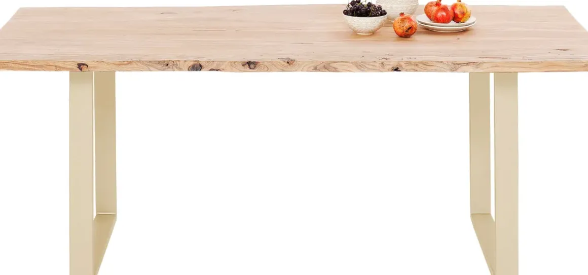 Matbord Harmony - Massivt Trä/Mässing, 180x90cm - KARE Design