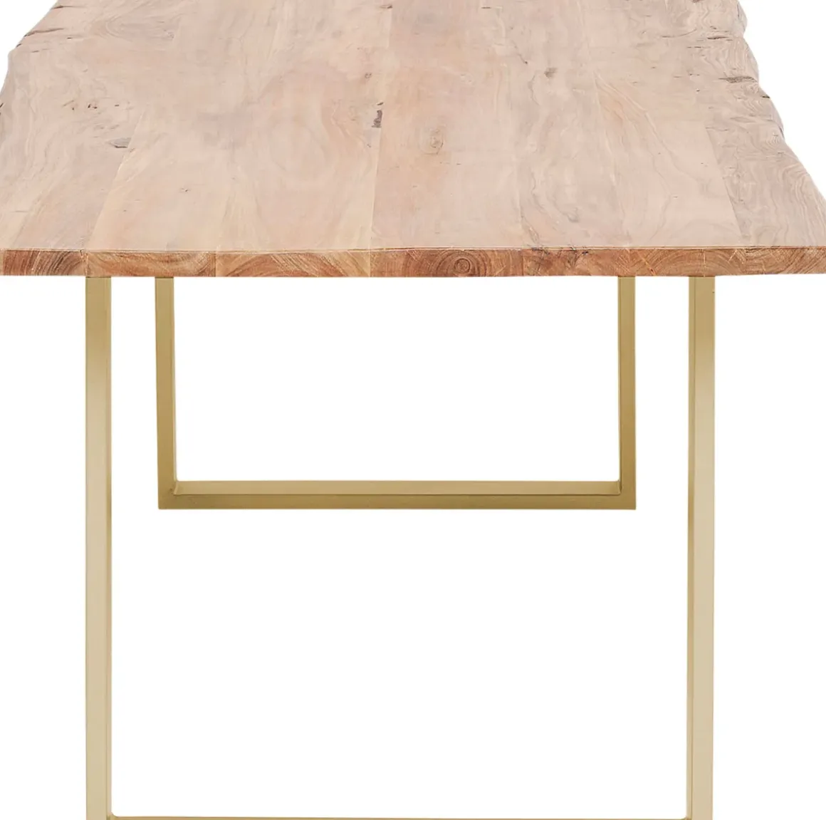 Matbord Harmony - Massivt Trä/Mässing, 180x90cm - KARE Design