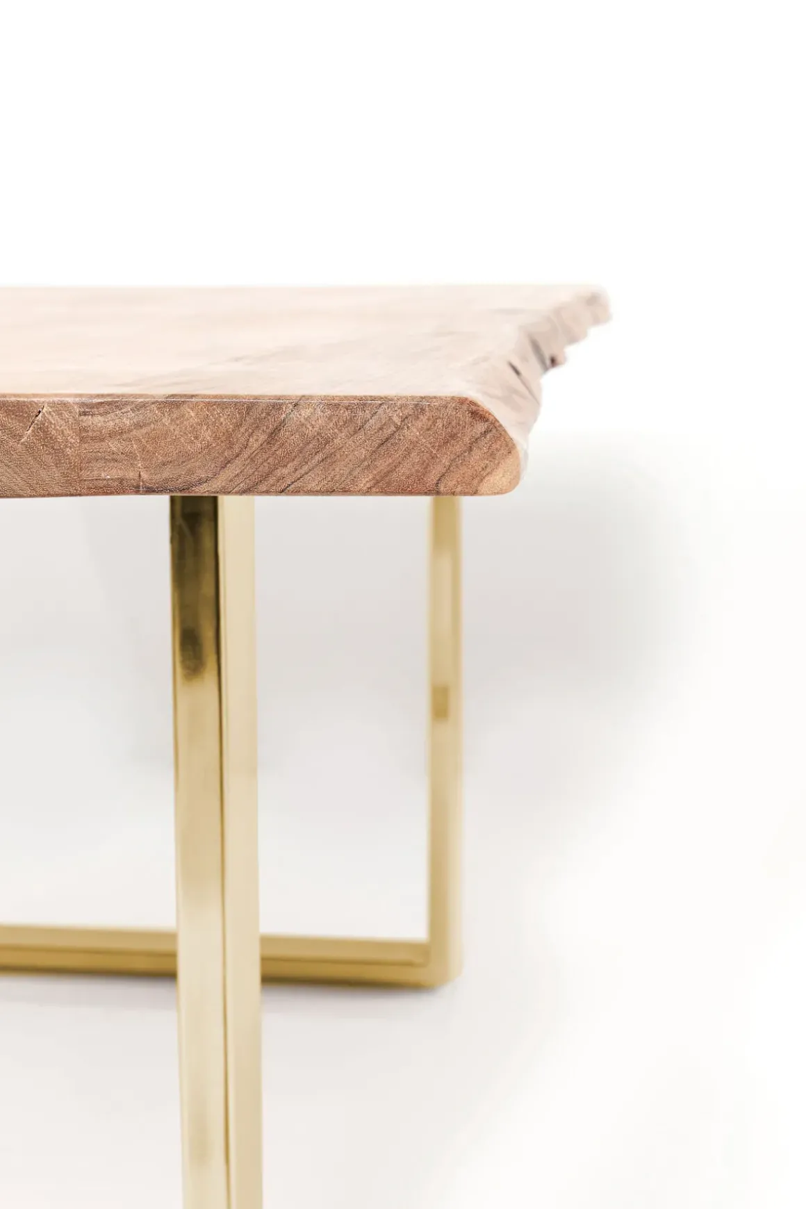Matbord Harmony - Massivt Trä/Mässing, 180x90cm - KARE Design