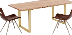 Matbord Harmony - Massivt Trä/Mässing, 160x80cm - KARE Design