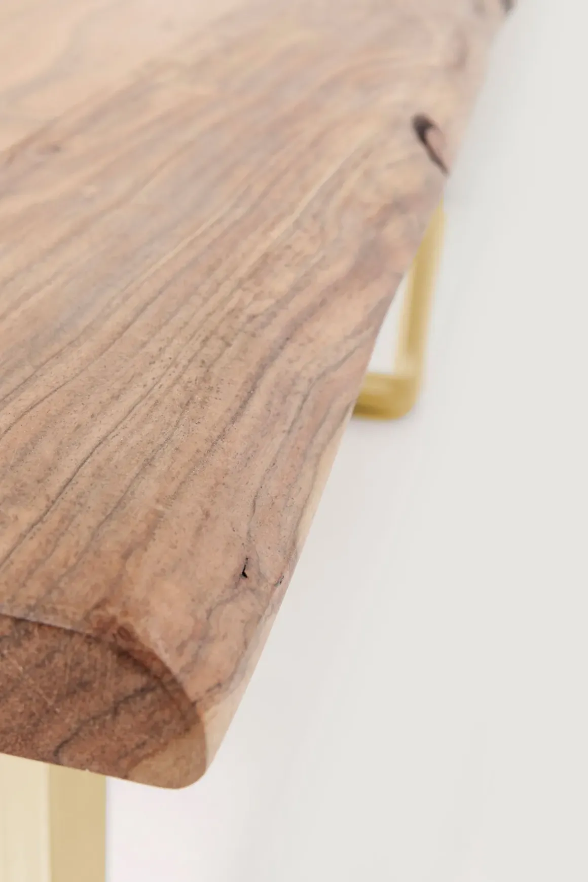 Matbord Harmony - Massivt Trä/Mässing, 160x80cm - KARE Design