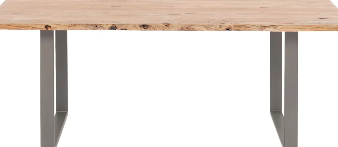 Matbord Harmony - Massivt Trä/Rå Stål, 200x100cm - KARE Design