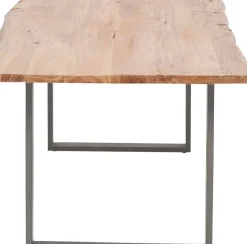 Matbord Harmony - Massivt Trä/Rå Stål, 200x100cm - KARE Design