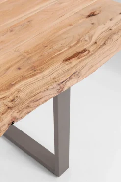Matbord Harmony - Massivt Trä/Rå Stål, 160x80cm - KARE Design