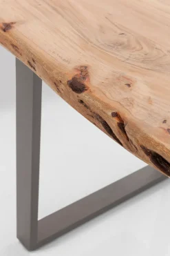 Matbord Harmony - Massivt Trä/Rå Stål, 160x80cm - KARE Design