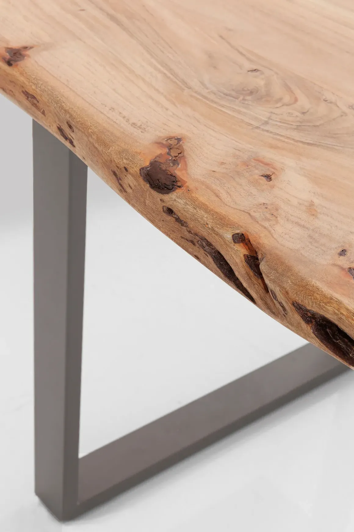 Matbord Harmony - Massivt Trä/Rå Stål, 160x80cm - KARE Design