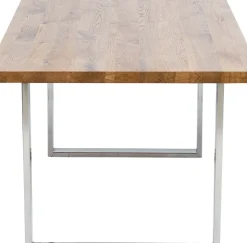 Matbord Jackie - Massiv Ek/Krom, 160x80cm - KARE Design