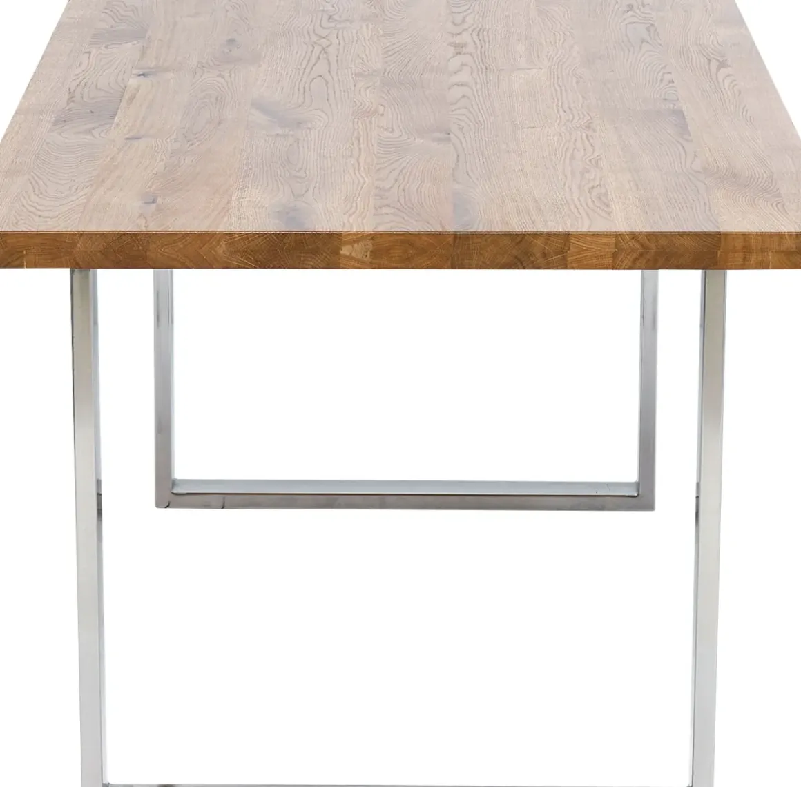 Matbord Jackie - Massiv Ek/Krom, 160x80cm - KARE Design