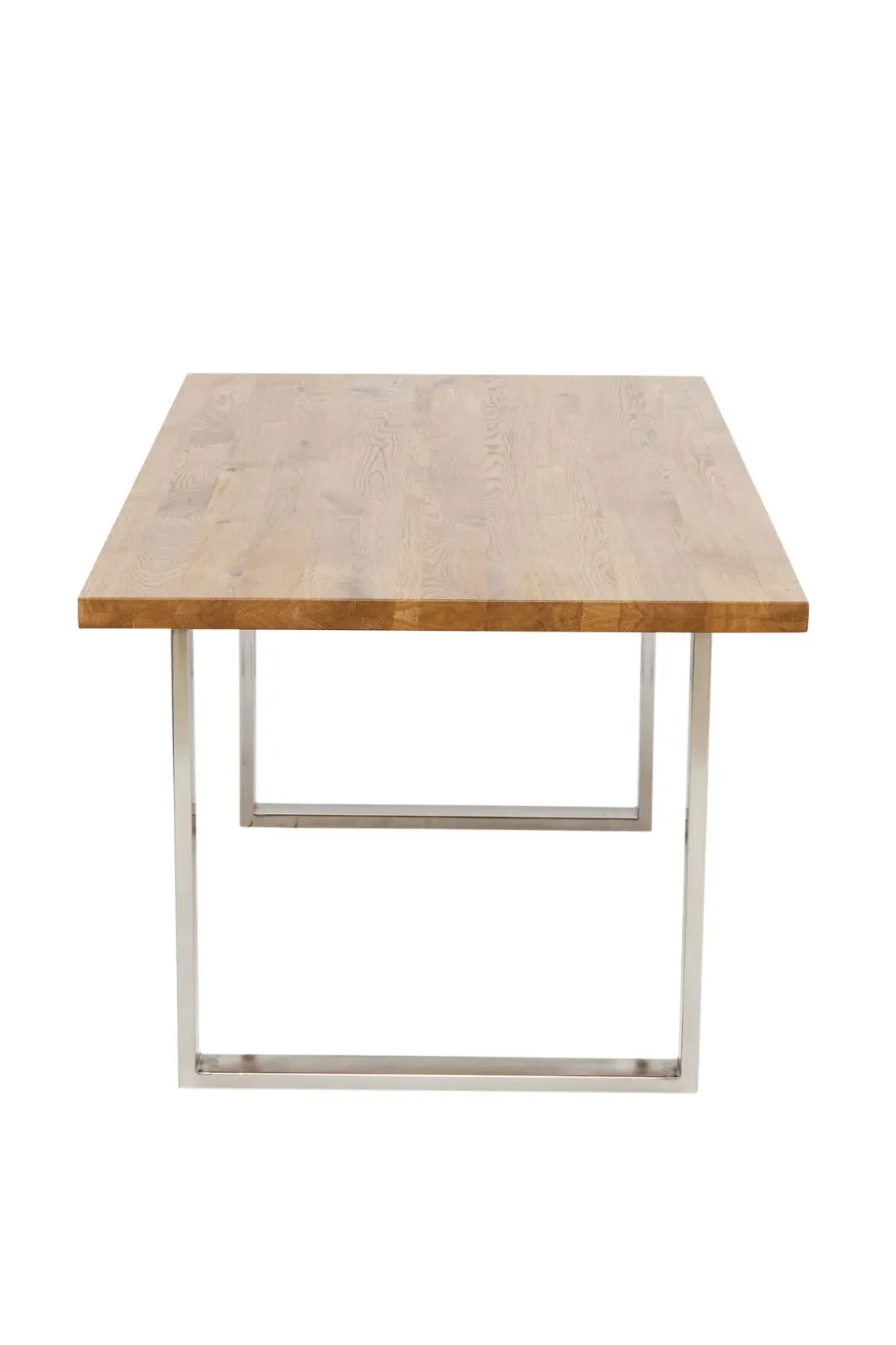 Matbord Jackie - Massiv Ek/Krom, 160x80cm - KARE Design