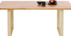 Matbord Jackie - Massiv Ek/Mässing, 160x80cm - KARE Design