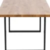 Matbord Jackie - Massiv Ek/Svart, 200x100cm - KARE Design