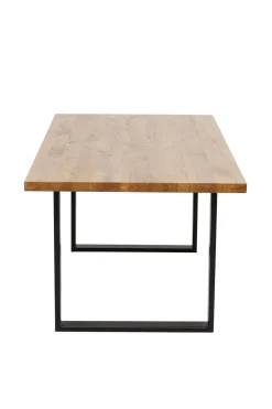 Matbord Jackie - Massiv Ek/Svart, 160x80cm - KARE Design