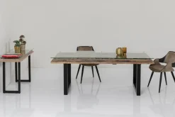 Matbord Kalif - Massivt Trä/Glas, 200x90cm - KARE Design