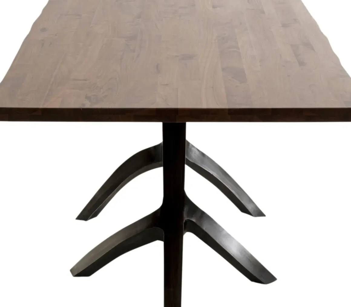 Matbord Roots - Massiv Valnöt/Grå, 220x100cm - KARE Design