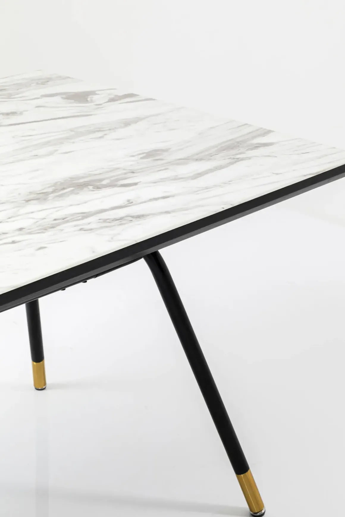 Matbord South Beach - Retro i Svart/Vit, 160x90cm - KARE Design