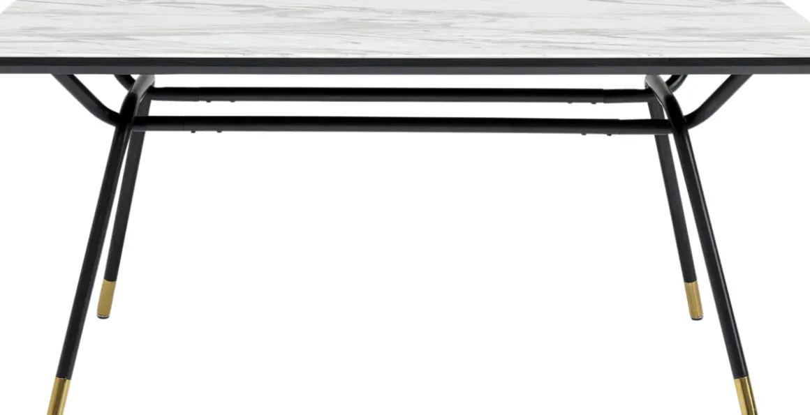 Matbord South Beach - Retro i Svart/Vit, 160x90cm - KARE Design