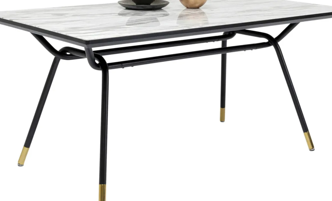 Matbord South Beach - Retro i Svart/Vit, 160x90cm - KARE Design