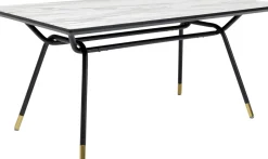 Matbord South Beach - Retro i Svart/Vit, 160x90cm - KARE Design