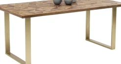 Matbord Stars - Trä/Mässing, 180x90cm - KARE Design