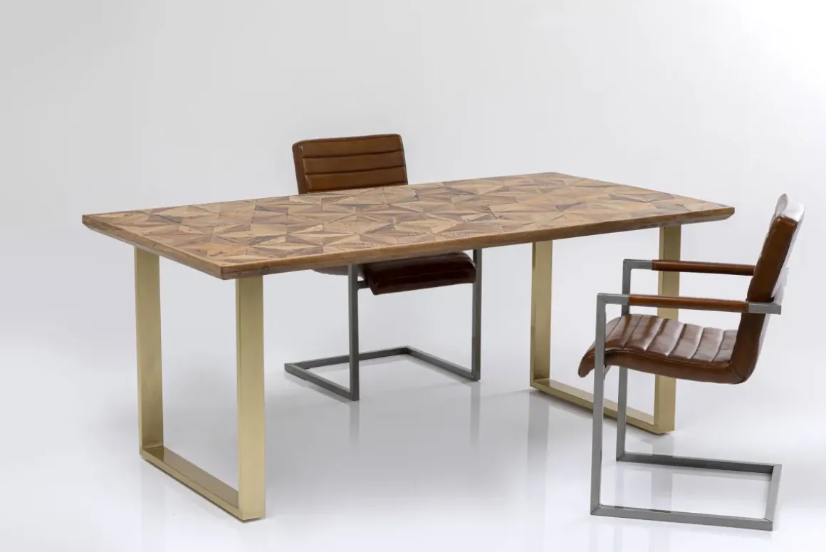 Matbord Stars - Trä/Mässing, 180x90cm - KARE Design