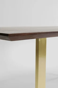 Matbord Symphony - Massivt Mörkt Trä/Mässing, 180x90cm - KARE Design