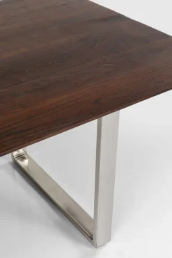 Matbord Symphony - Massivt Mörkt Trä/Krom, 180x90cm - KARE Design