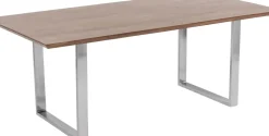 Matbord Symphony - Massivt Mörkt Trä/Krom, 180x90cm - KARE Design