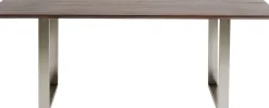 Matbord Symphony - Massivt Mörkt Trä/Krom, 160x80cm - KARE Design