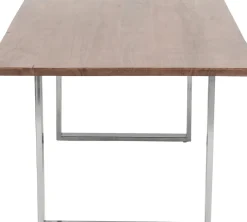 Matbord Symphony - Massivt Mörkt Trä/Krom, 160x80cm - KARE Design