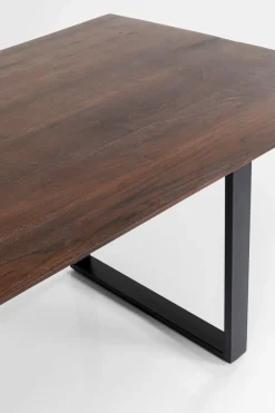 Matbord Symphony - Massivt Mörkt Trä/Svart, 160x80cm - KARE Design