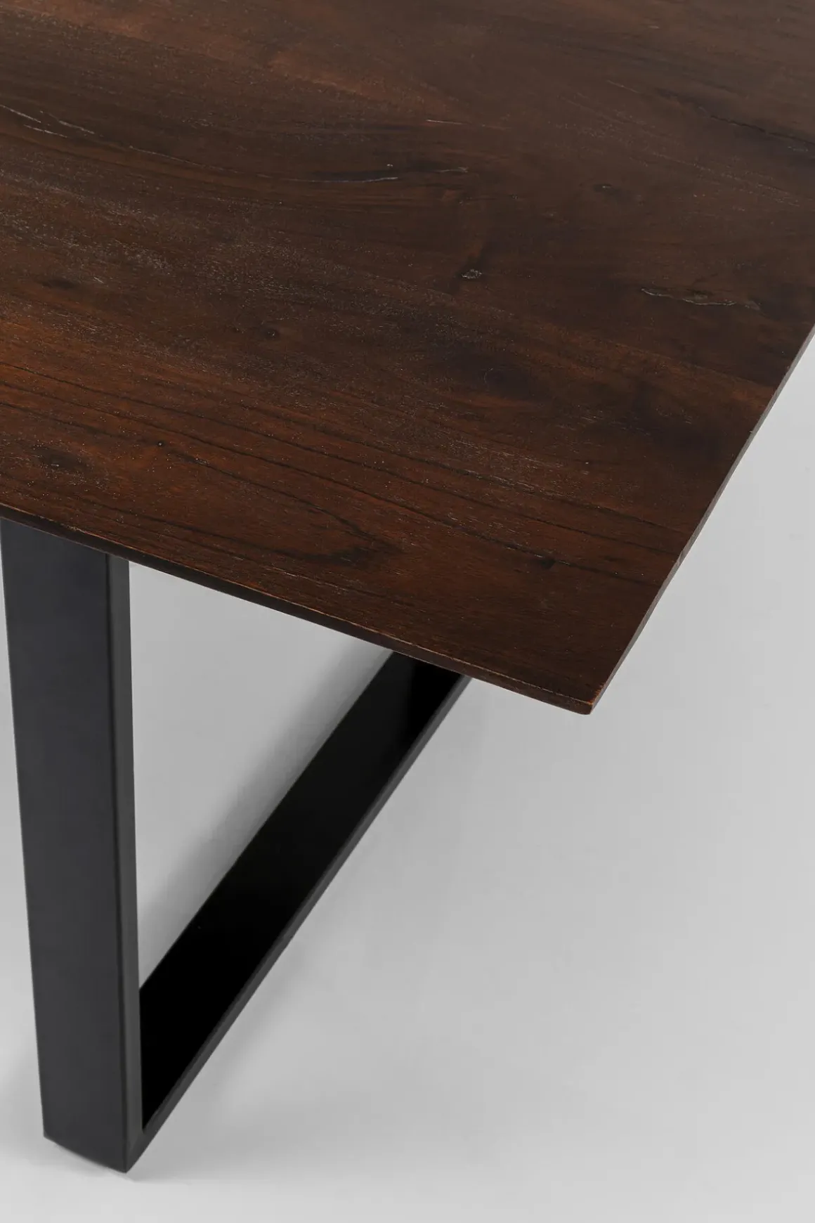 Matbord Symphony - Massivt Mörkt Trä/Svart, 160x80cm - KARE Design