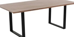 Matbord Symphony - Massivt Mörkt Trä/Svart, 160x80cm - KARE Design