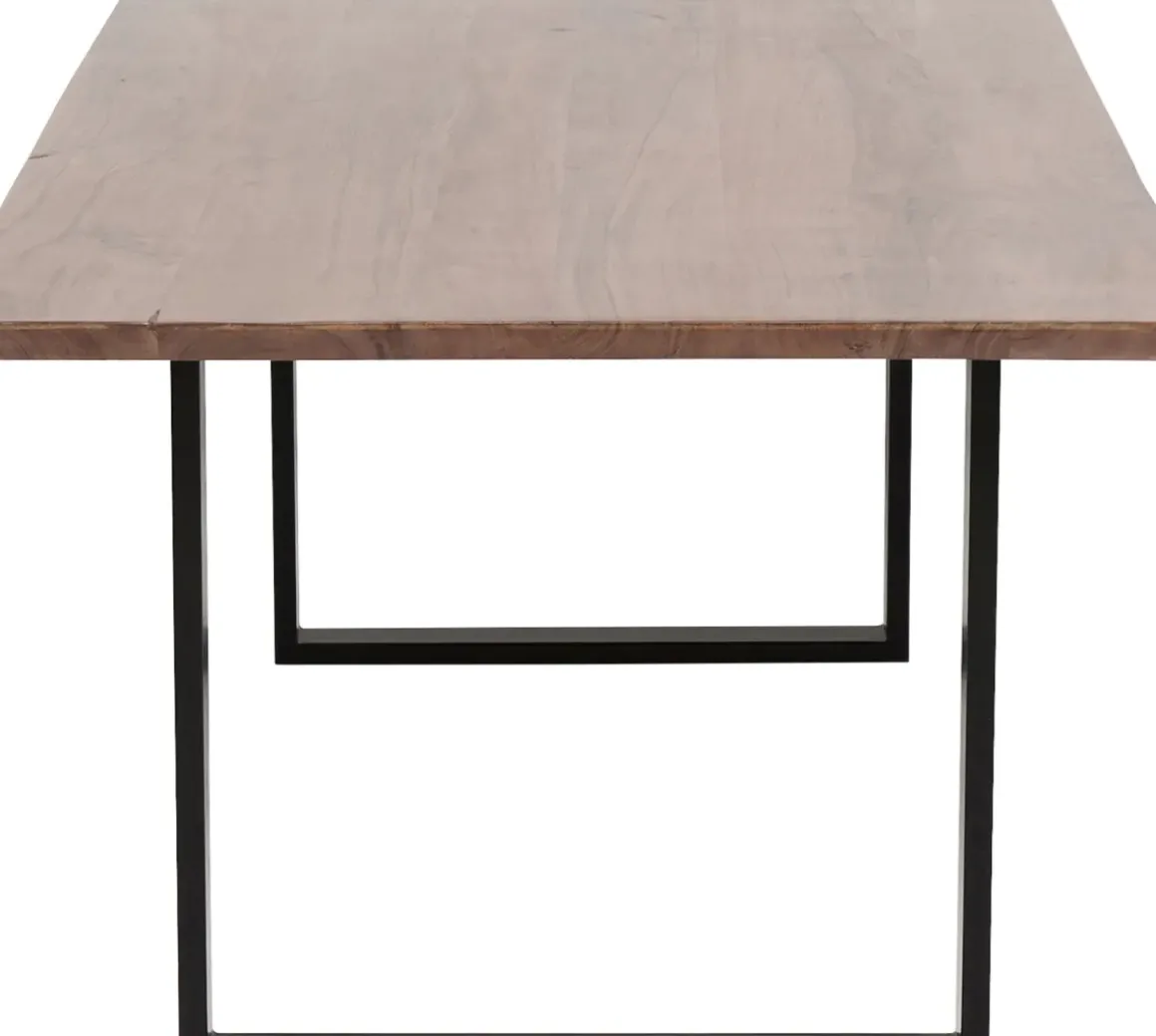 Matbord Symphony - Massivt Mörkt Trä/Svart, 160x80cm - KARE Design