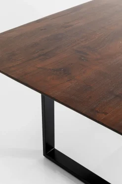 Matbord Symphony - Massivt Mörkt Trä/Svart, 160x80cm - KARE Design