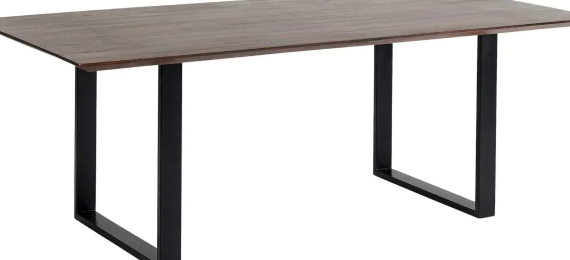 Matbord Symphony - Massivt Mörkt Trä/Svart, 180x90cm - KARE Design