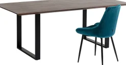 Matbord Symphony - Massivt Mörkt Trä/Svart, 180x90cm - KARE Design