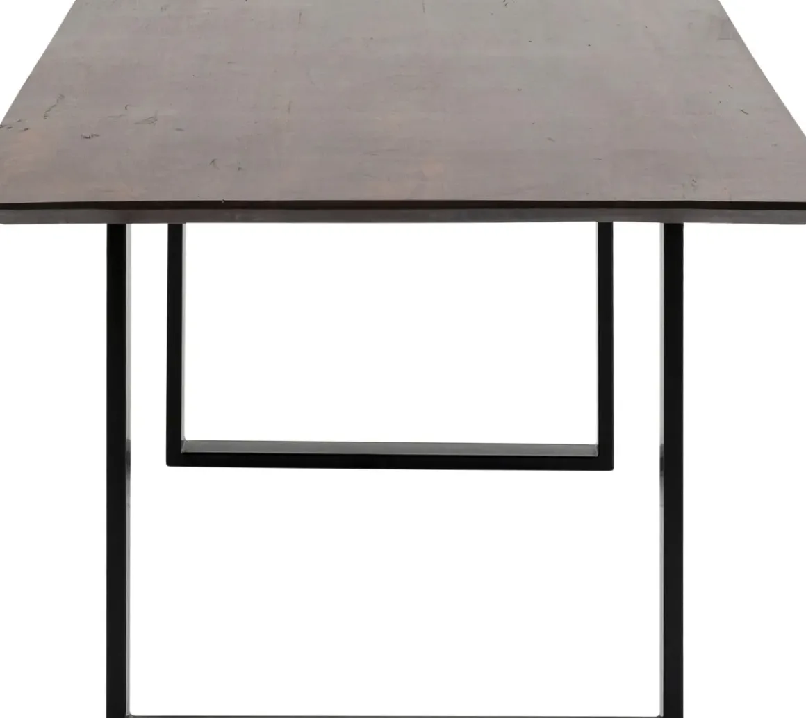 Matbord Symphony - Massivt Mörkt Trä/Svart, 200x100cm - KARE Design
