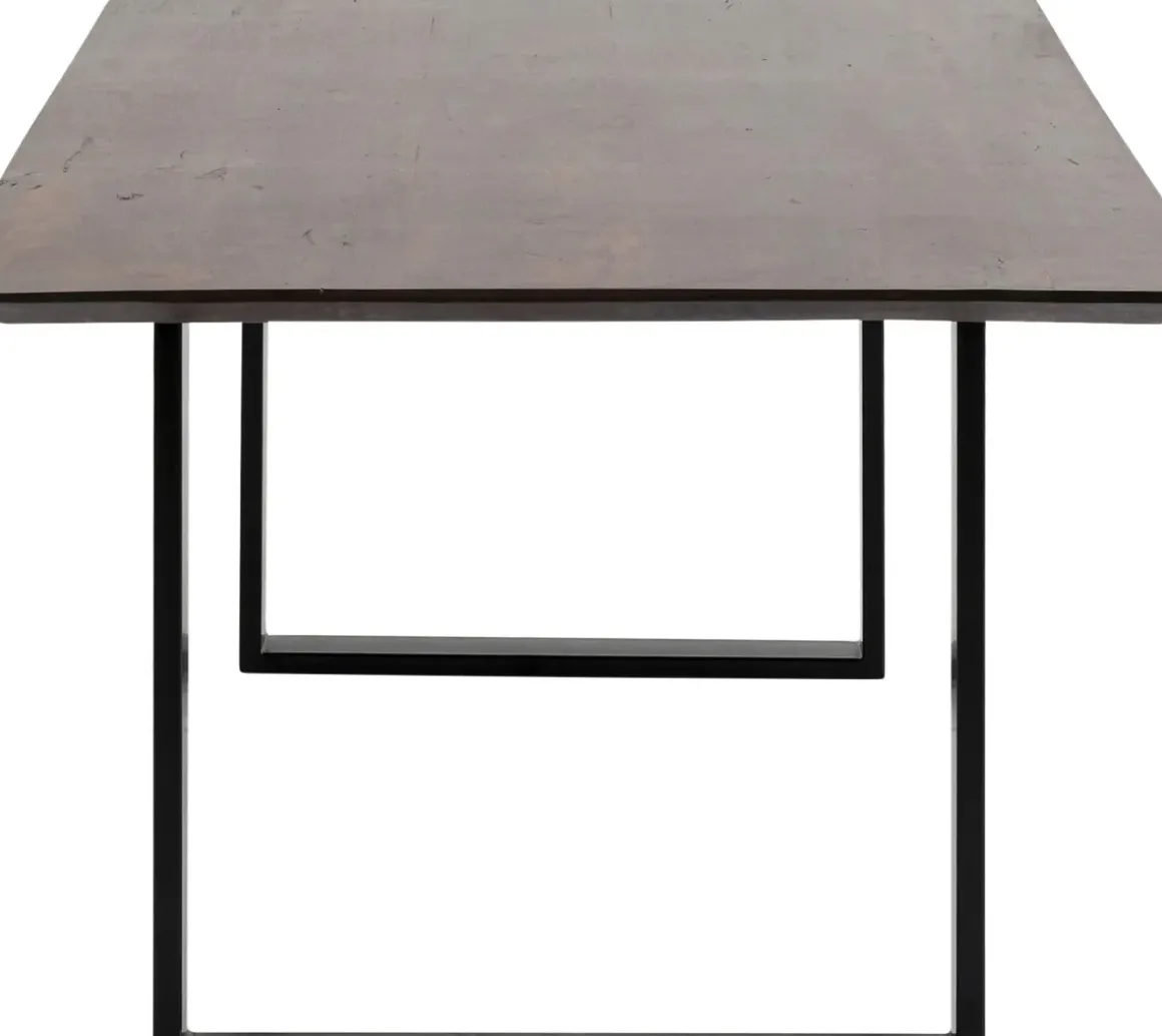 Matbord Symphony - Massivt Mörkt Trä/Svart, 200x100cm - KARE Design