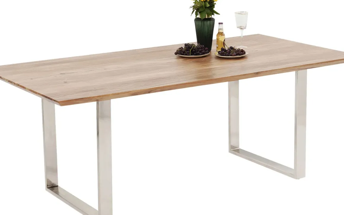 Matbord Symphony - Massivt Trä/Krom, 180x90cm - KARE Design
