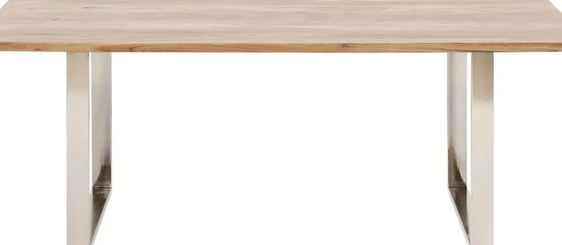 Matbord Symphony - Massivt Trä/Krom, 180x90cm - KARE Design